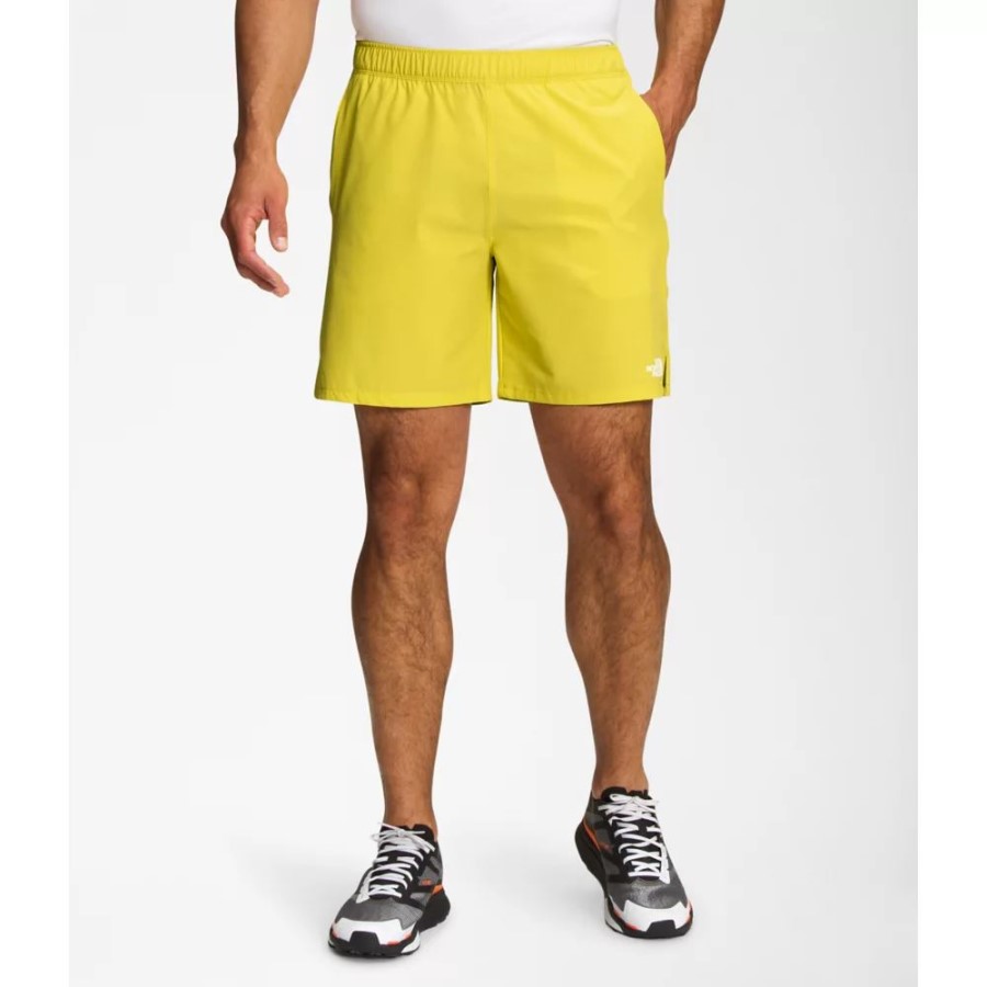 גברים משוטטים מכנסיים קצרים חומצה צהוב הפנים הצפוני