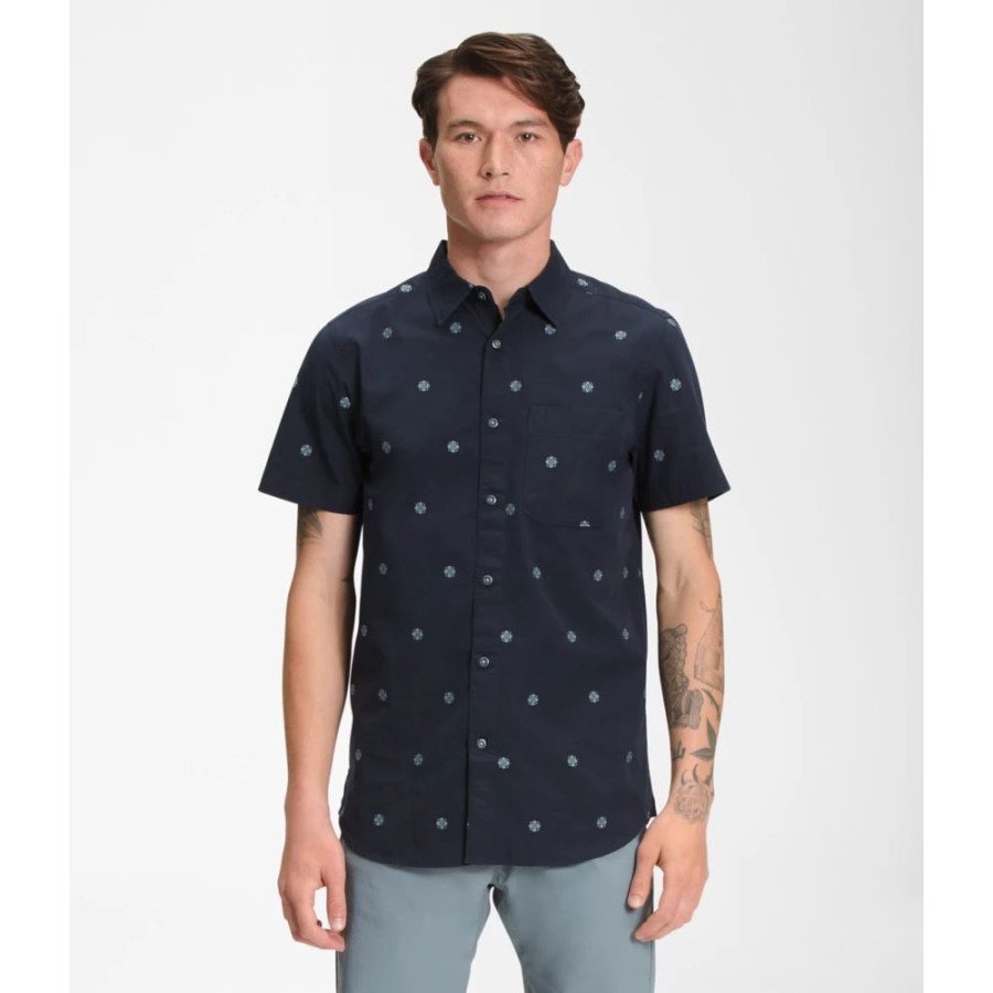 חיל הים Joshua The North Face גברים שרוולים קצרים Baytrail חולצת ג'קארד