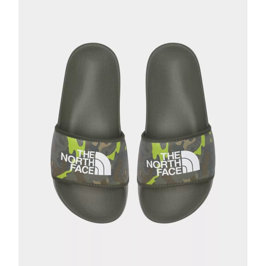 New Taupe Green The North Face מחנה בסיס נוער III מגלשות