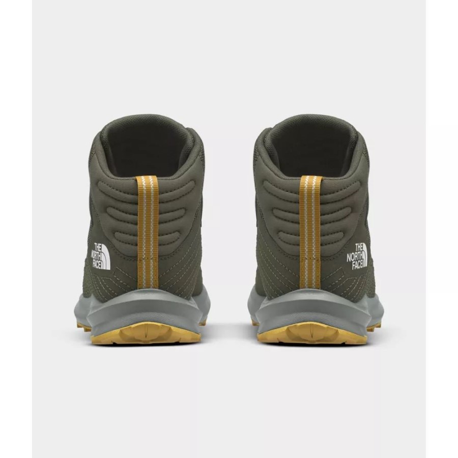 New Taupe Green The North Face נוער Fastpack מטייל נעלי אמצע עמיד למים