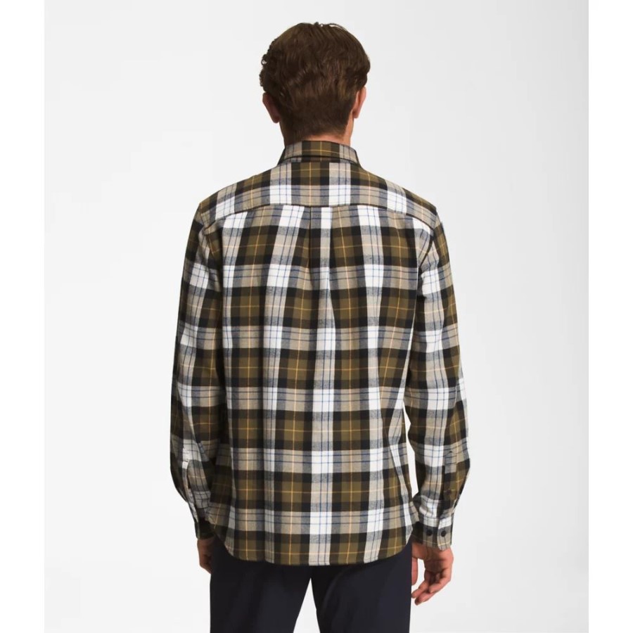 זית בינוני גברים Arroyo קל משקל פלנל החזית הצפונית