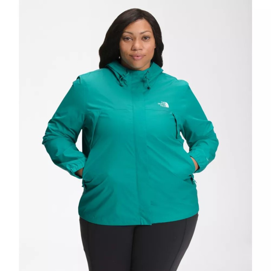 פורצלן ירוק The North Face נשים פלוס ז'קט אנטורה