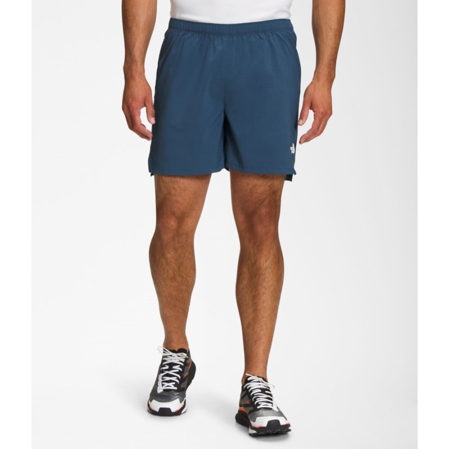 גברים כחולים מוצלים Movmynt מכנסיים קצרים את הפנים הצפוני