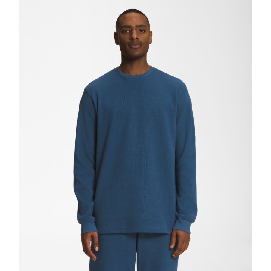 כחול מוצל The North Face גברים צוות וופל