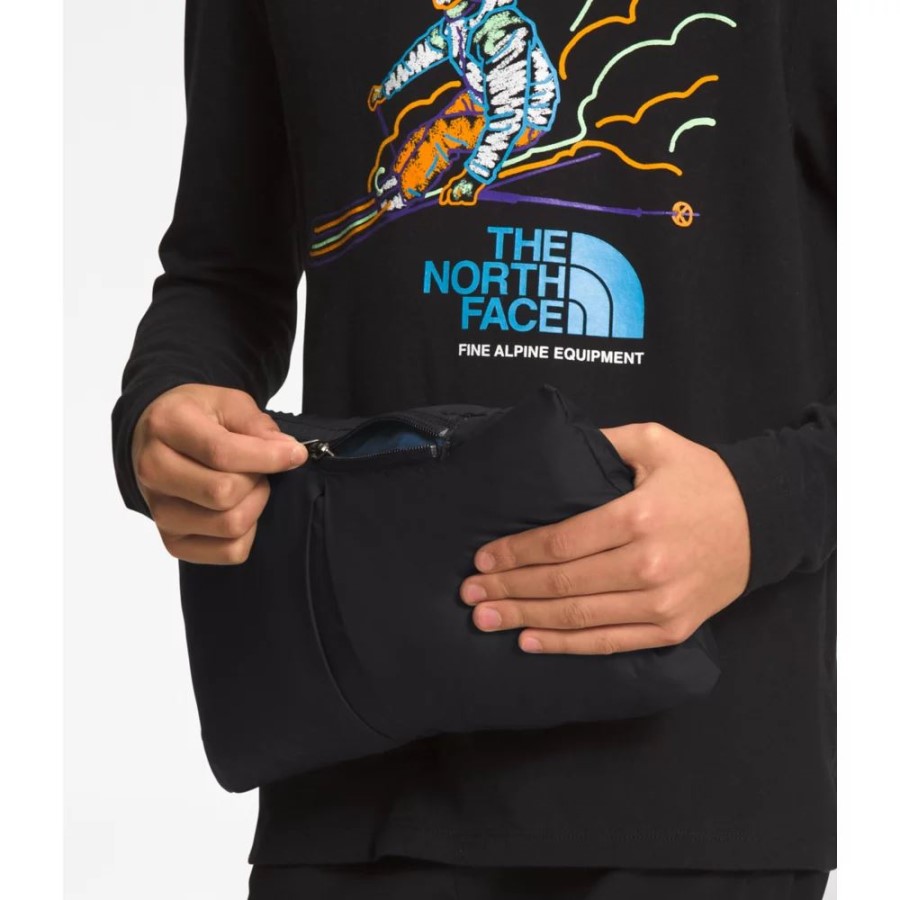 Teen 1996 Retro Nuptse אפוד מוצל כחול הצפון הפנים