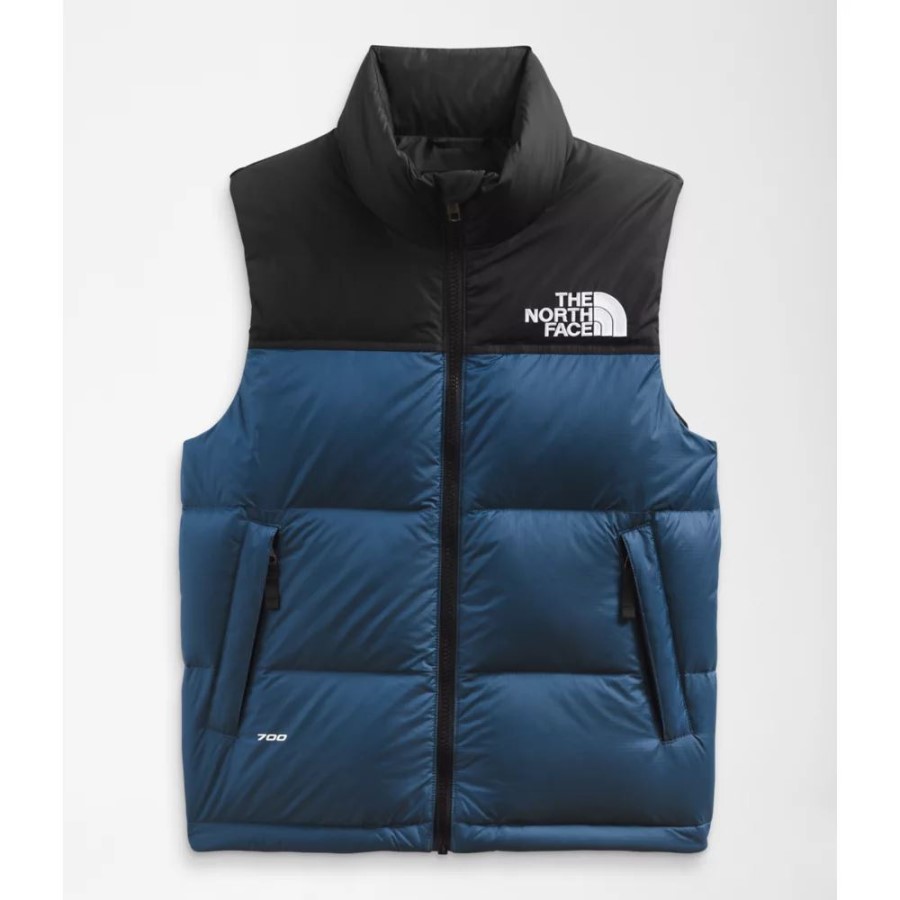 Teen 1996 Retro Nuptse אפוד מוצל כחול הצפון הפנים