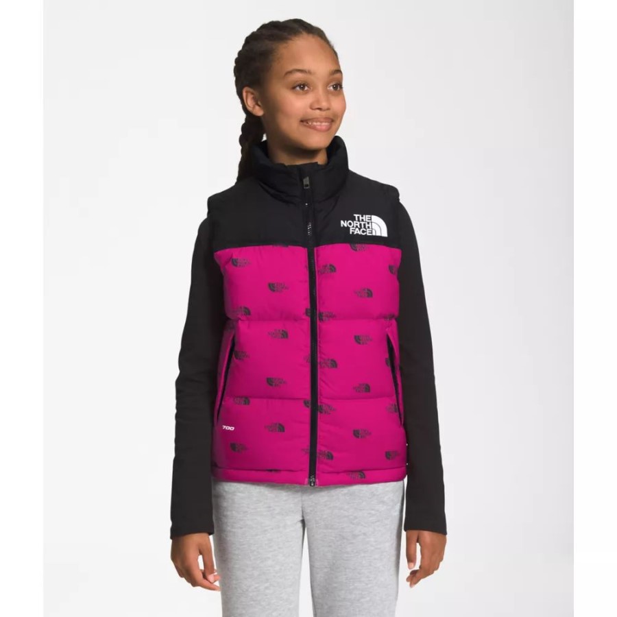 Teen 1996 Retro Nuptse Vest The North Face Fuschia ורוד