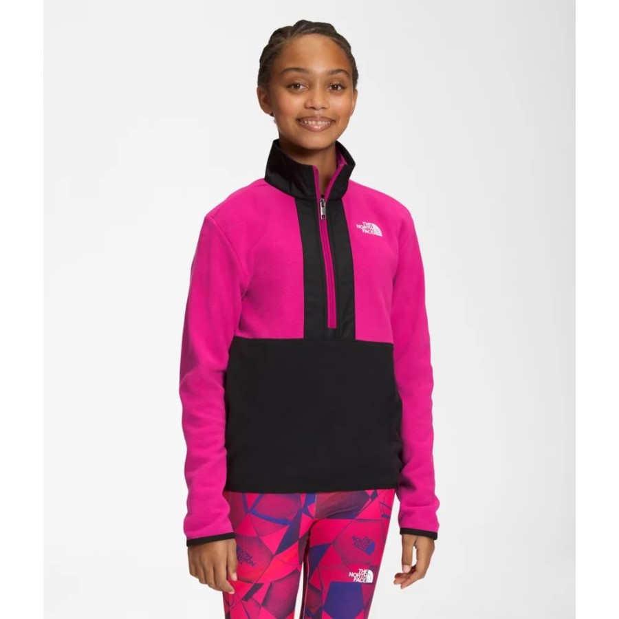 Teen Glacier Zip סוודר פוסקיה ורוד הפן הצפוני