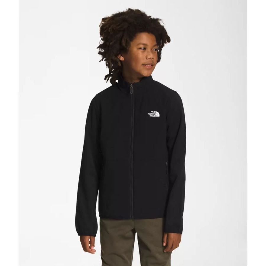 נוער חורף חם היברידית מלא רוכסן שחור הפנים הצפוני