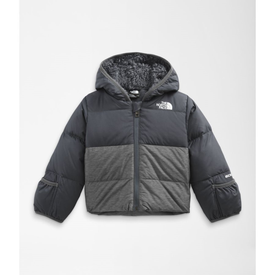 מעיל פוך עם קפוצ'ון אפור