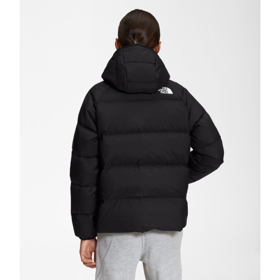 ז\'קט עם קפוצ\'ון עם קפוצ\'ון עם הדפסים שחורים של ה-North Face