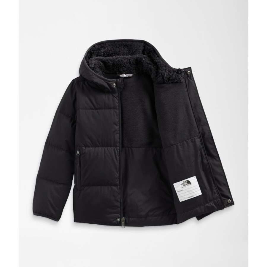 הצפון פונה לילדים שחורים מעיל פוך עם קפוצ\'ון