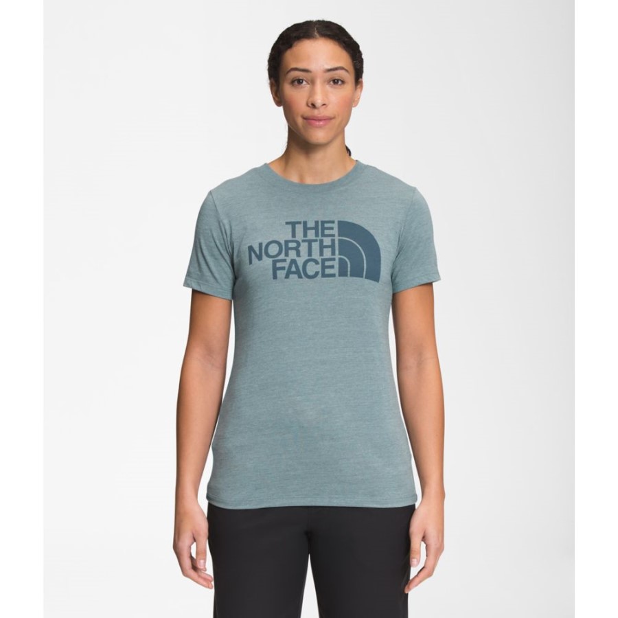 The North Face כחול אברש נשים שרוול קצר חצי כיפה טרי בלנד טי