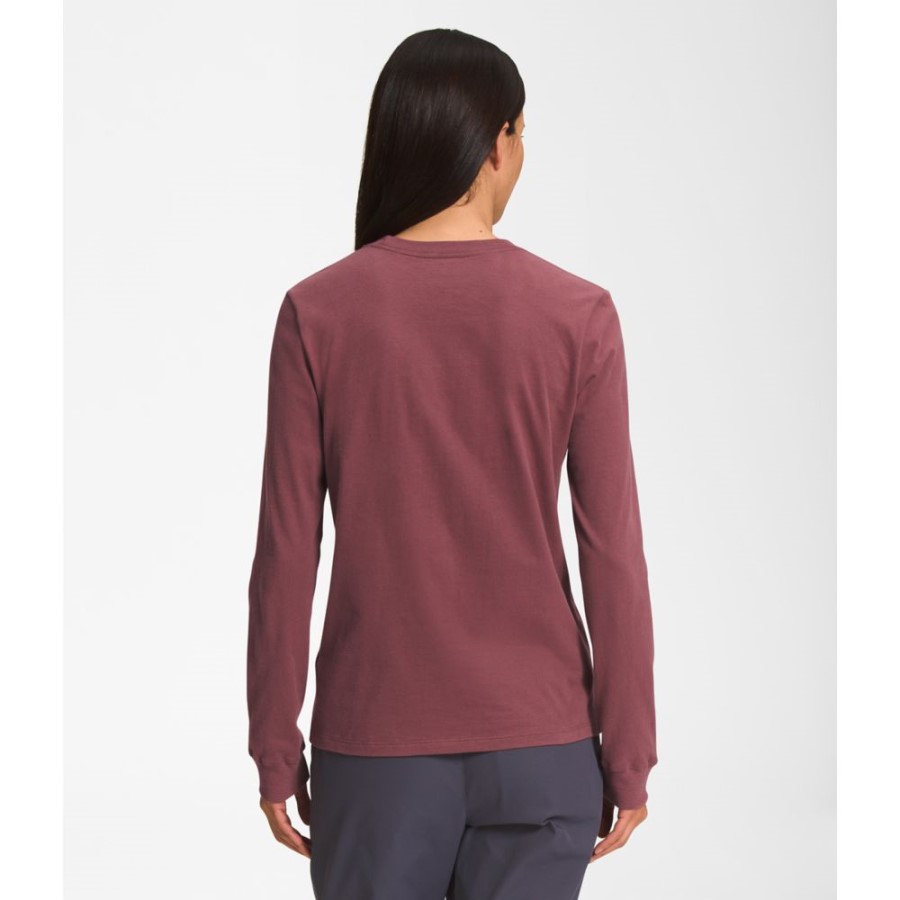 The North Face ג\'ינג\'ר נשים חולצות שרוולים ארוכים חצי כיפה