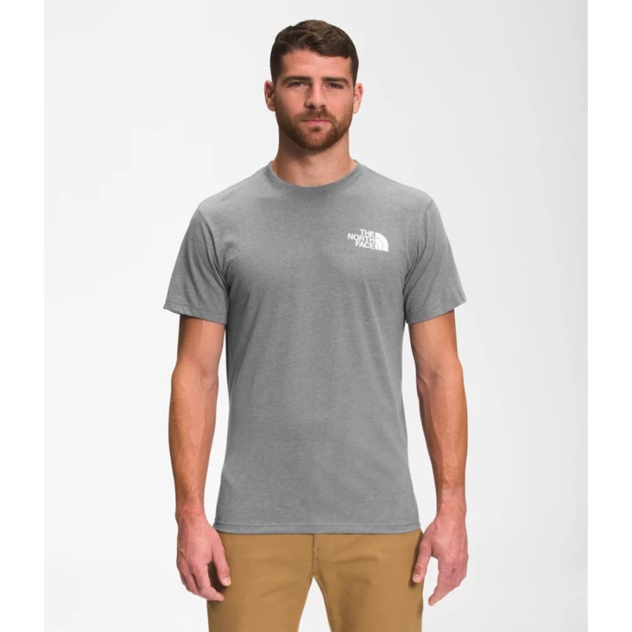 The North Face אפור גברים תיבת שרוול קצר Nse טי