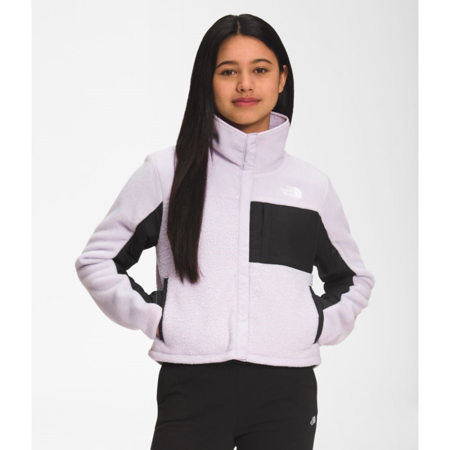 The North Face נערות ערפל לבנדר מעיל צמר