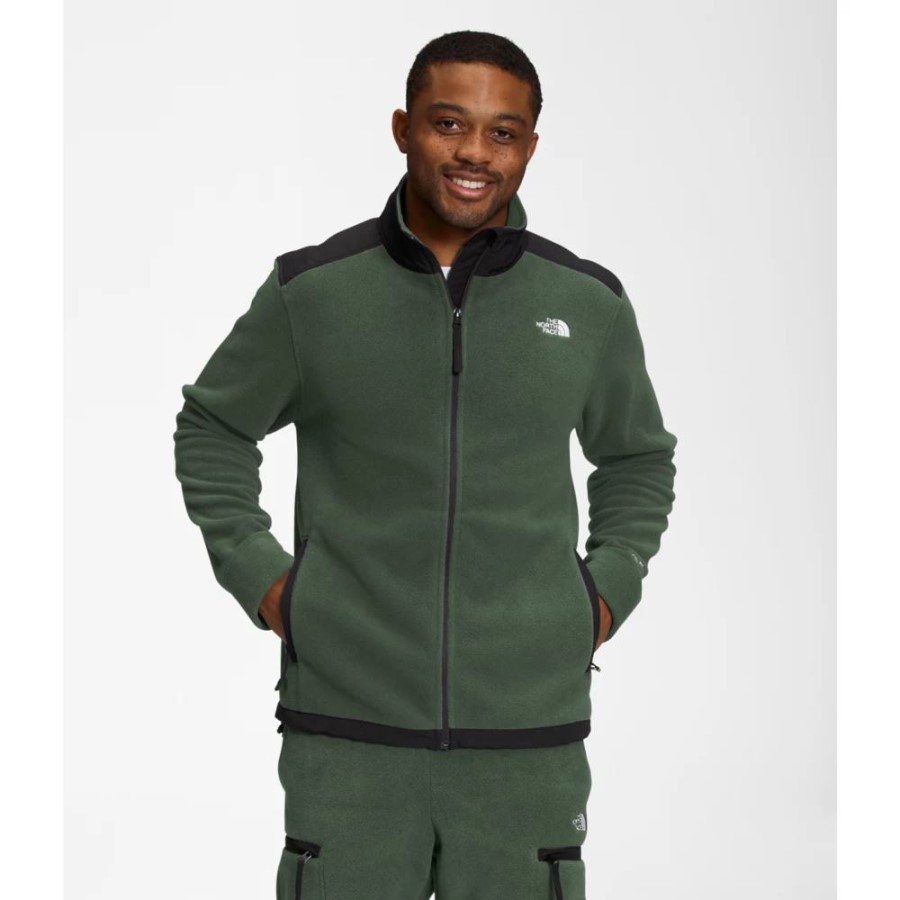 The North Face Men Alpine Polartec 200 מעיל עם רוכסן מלא טימין שחור