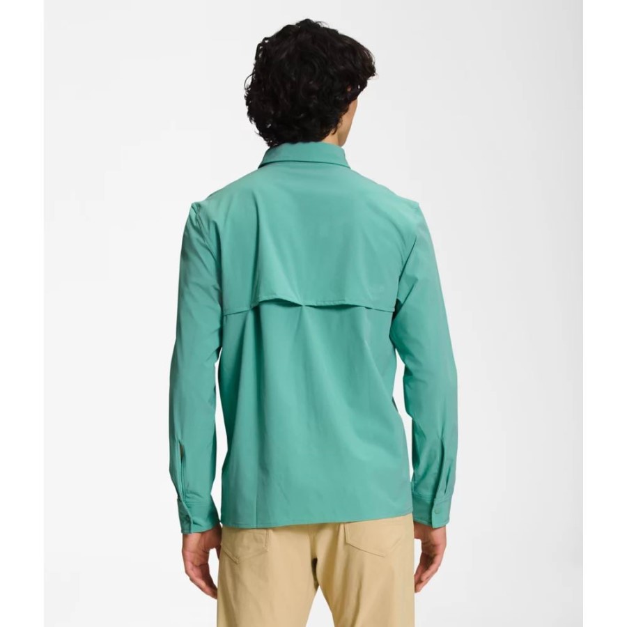 The North Face Men Sniktau חולצת שמש עם שרוולים ארוכים ווסאבי