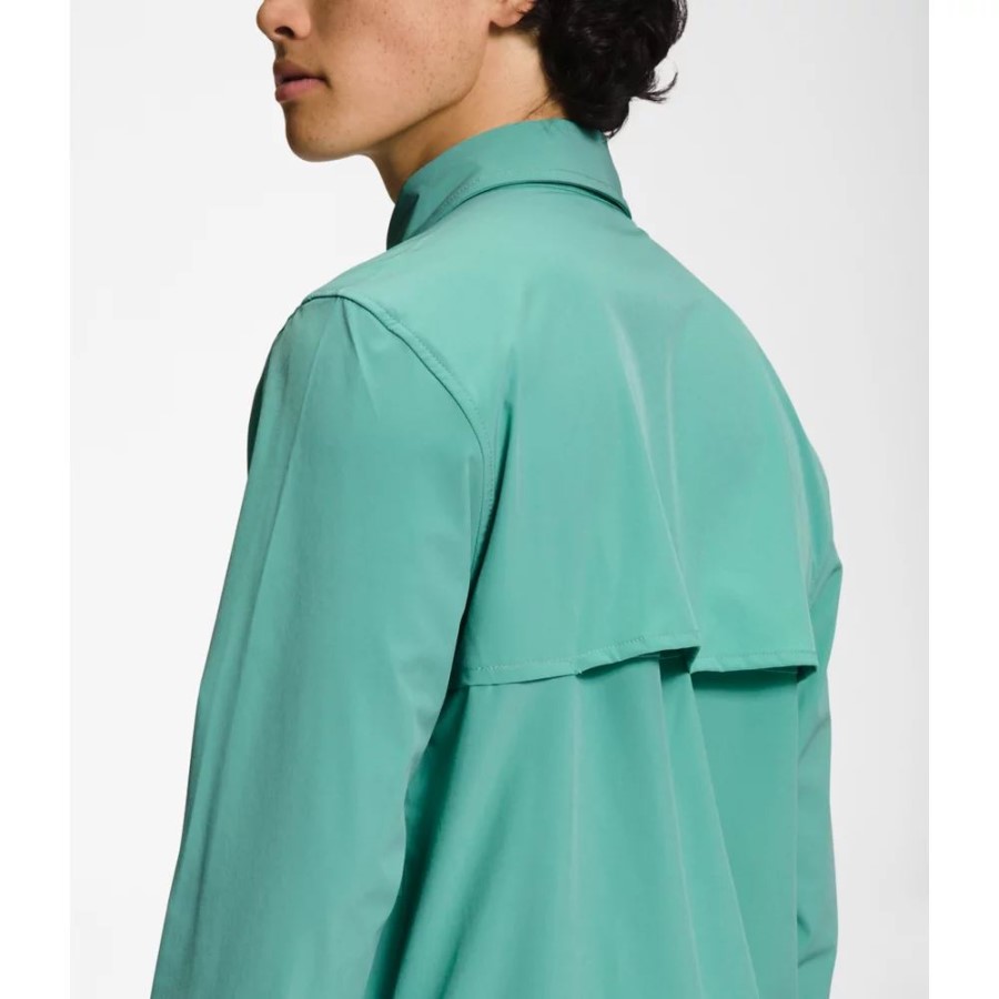 The North Face Men Sniktau חולצת שמש עם שרוולים ארוכים ווסאבי