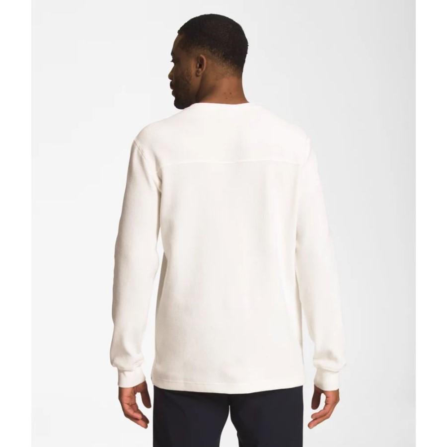 הגברים של ה-North Face עם שרוולים ארוכים הנלי לבן