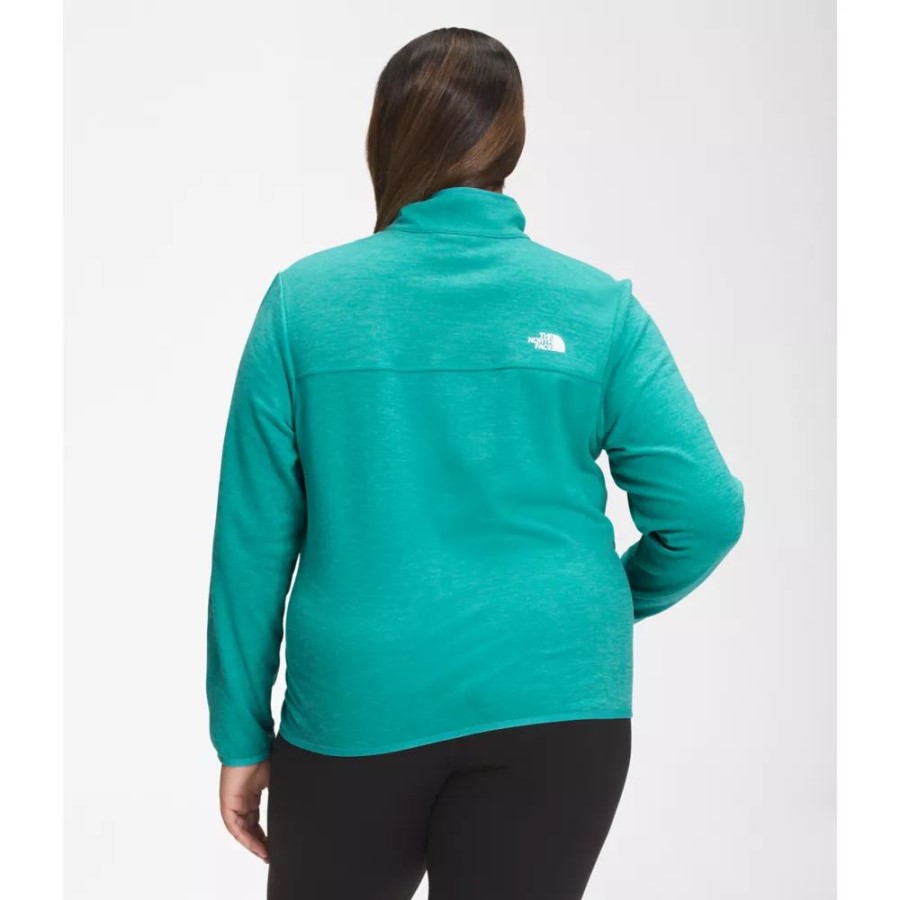 The North Face פורצלן נשים ירוקות פלוס קניונלנד רוכסן מלא