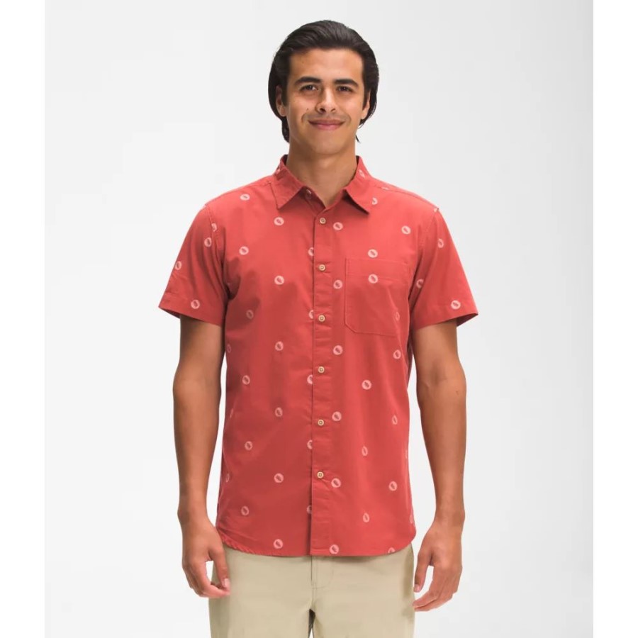 חולצת ג'קארד עם שרוול קצר לגברים