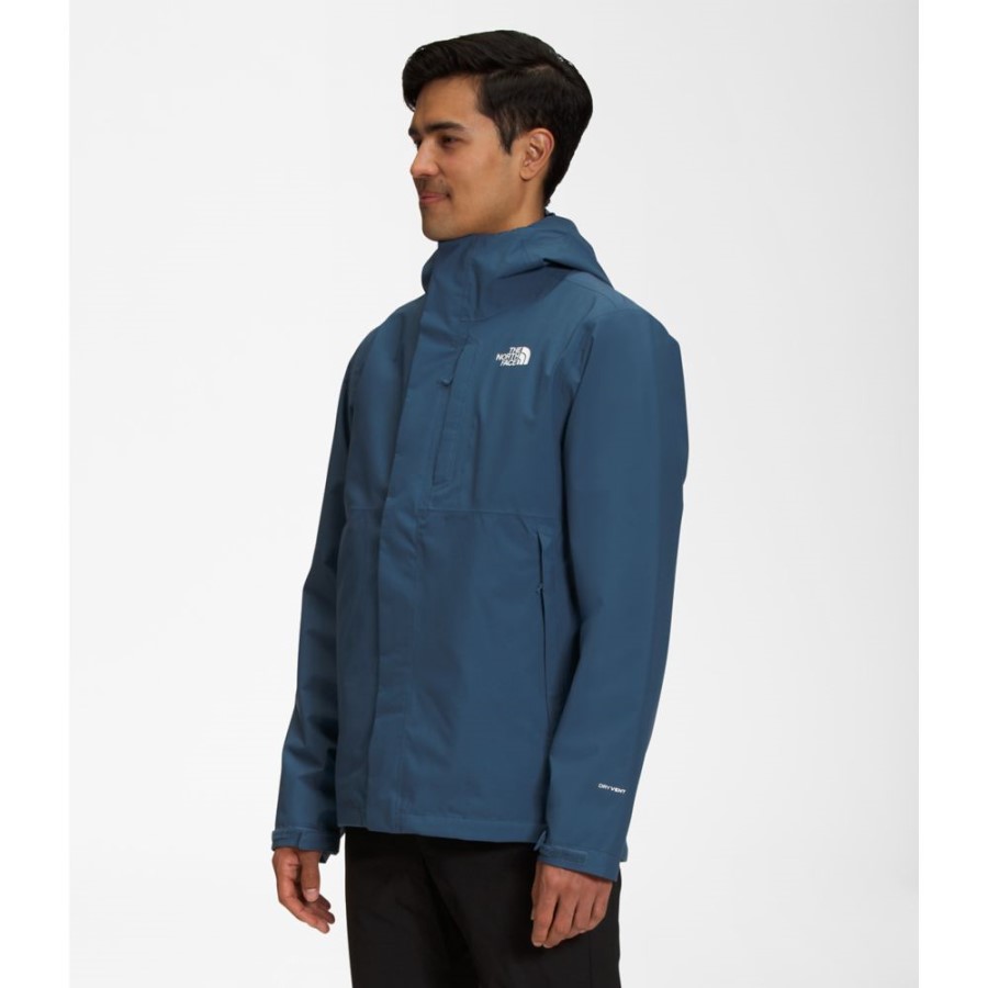 מעיל גברים כחולים מוצלים של ה-North Face