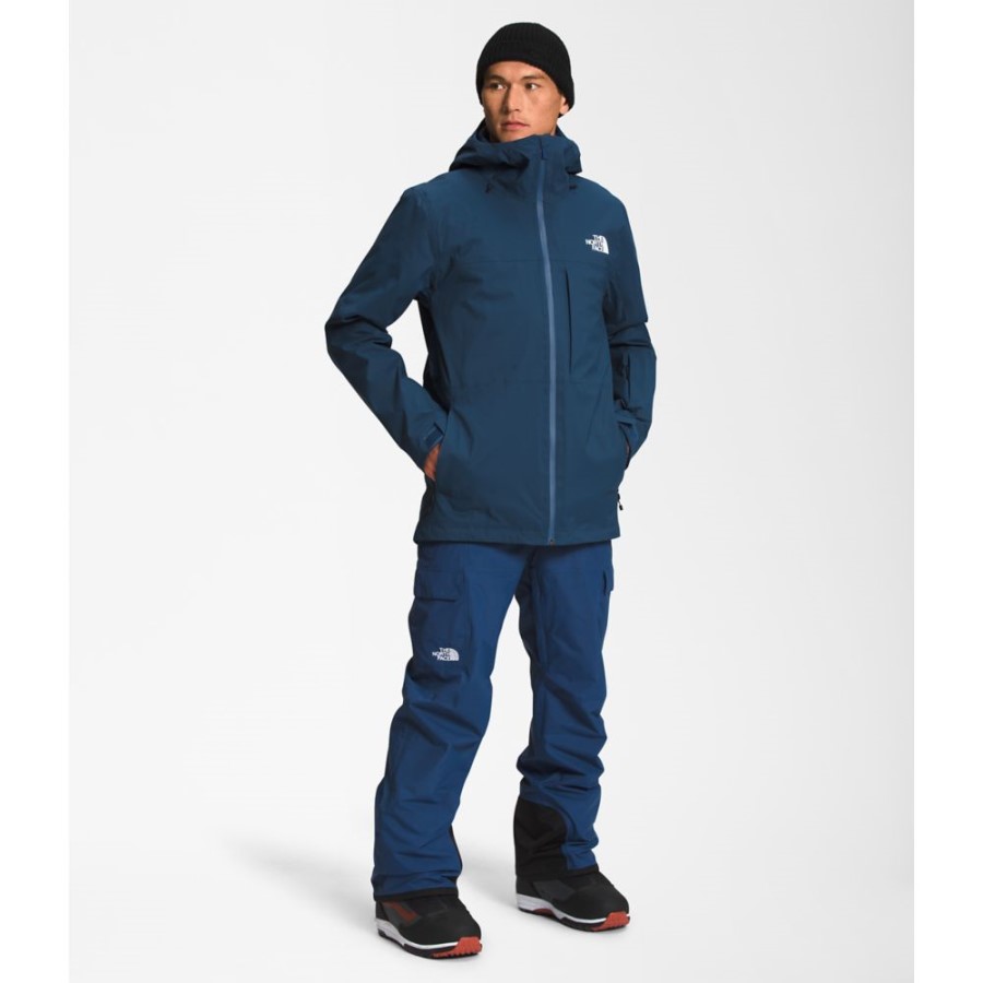 The North Face גברים כחולים מוצלים Thermoball אקולוגי שלג טרי אקלים