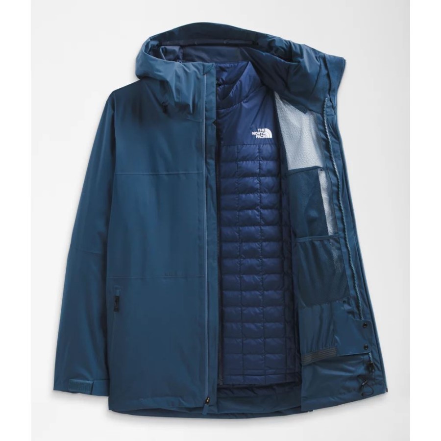 The North Face גברים כחולים מוצלים Thermoball אקולוגי שלג טרי אקלים