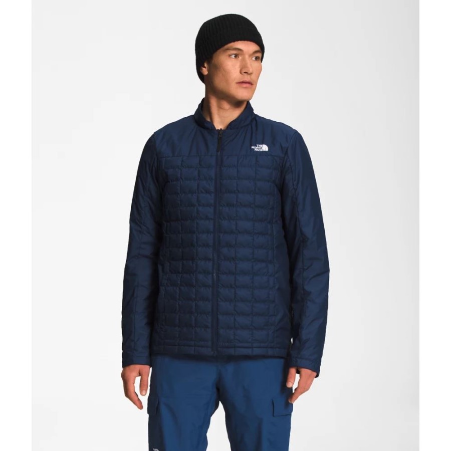 The North Face גברים כחולים מוצלים Thermoball אקולוגי שלג טרי אקלים