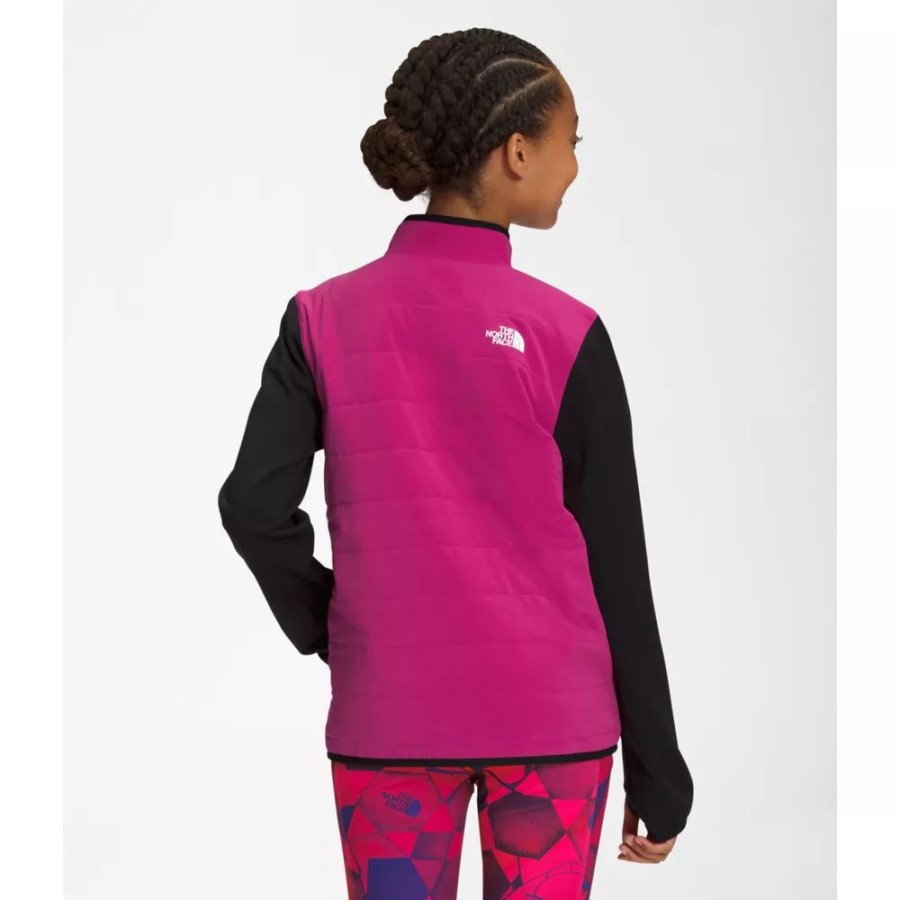 The North Face Teen חורף חם היברידית מלא רוכסן פוסקיה ורוד