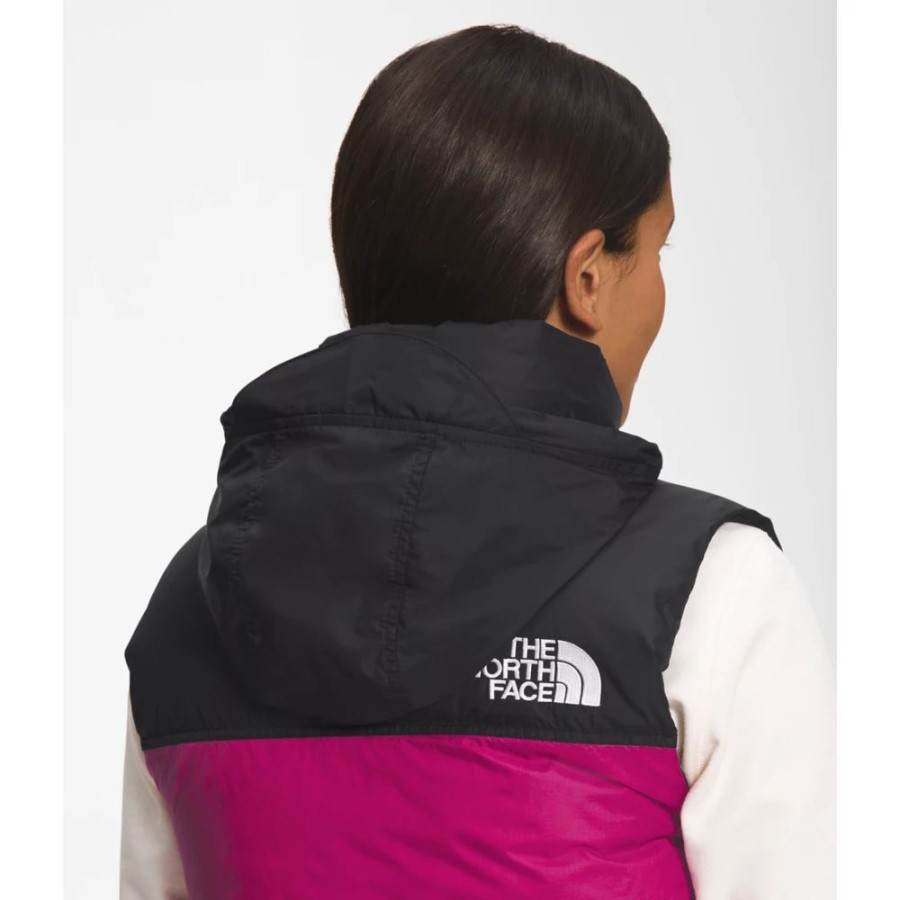 The North Face נשים 1996 רטרו Nuptse אפוד פוסקיה ורוד