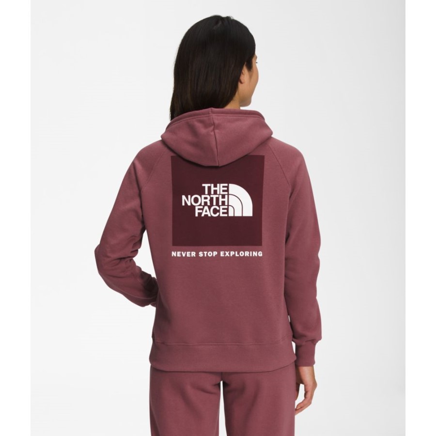 The North Face נשים בוקס Nse סוודר קפוצ'ון ג'ינג'ר