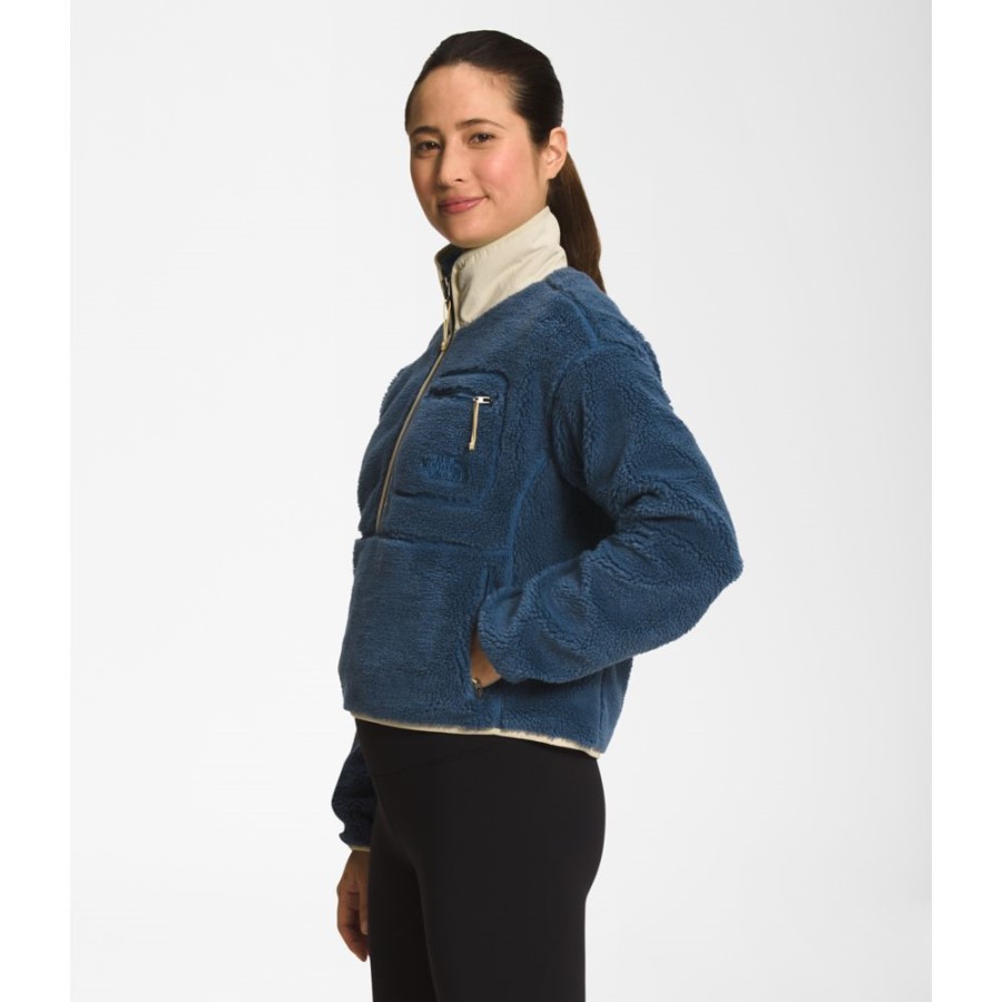 ה-North Face נשים אקסטרים ערימה סוודר כחול מוצל