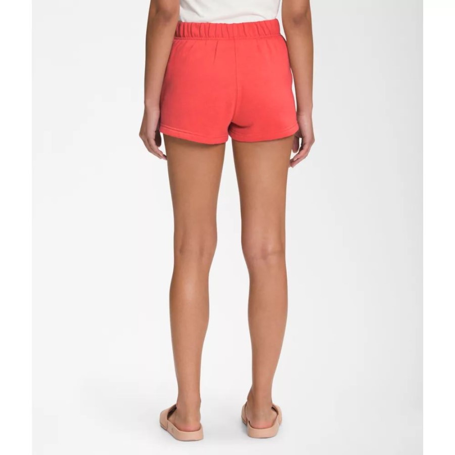 The North Face נשים חצי כיפה לוגו 3 מכנסיים קצרים אופק אדום