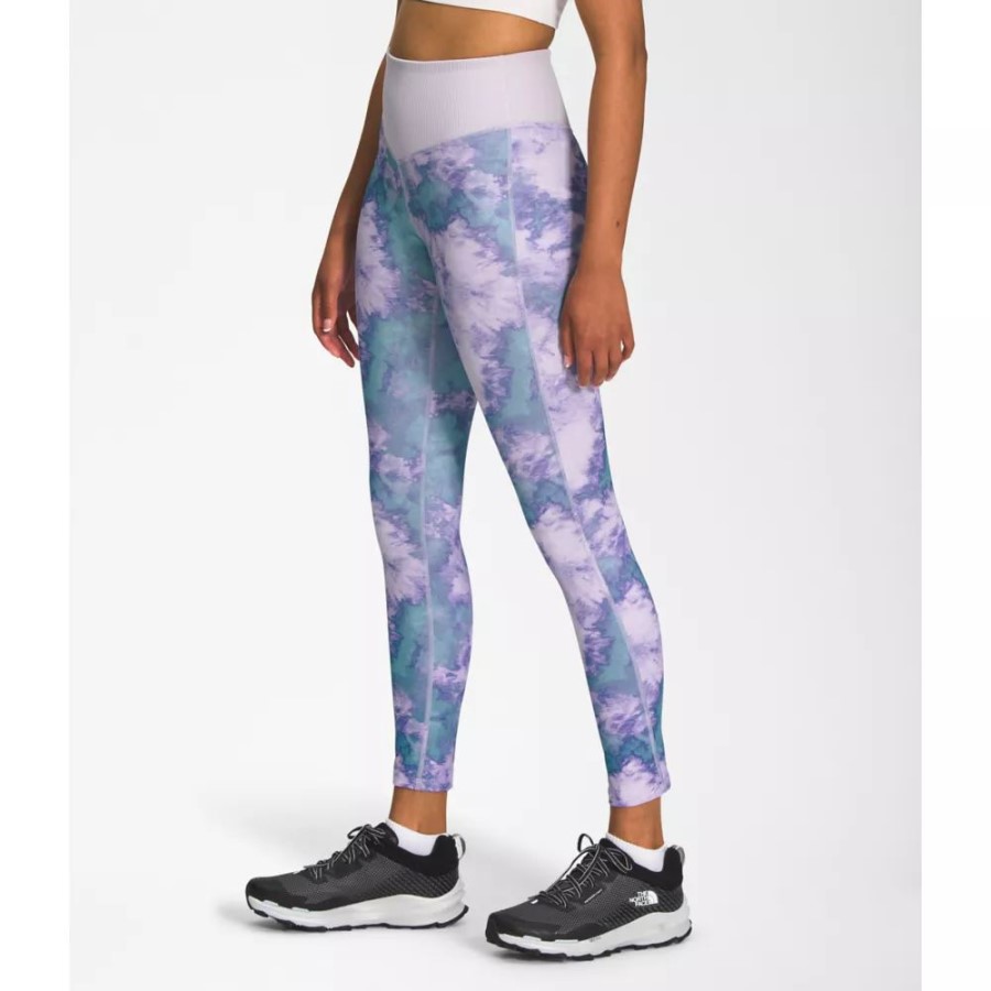 The North Face נשים מודפסות Dune Sky 7/8 טייץ לבנדר ערפל