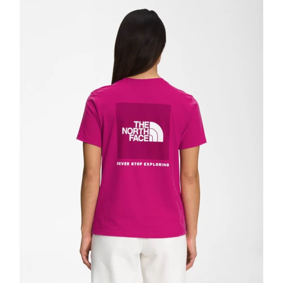 The North Face נשים תיבת שרוול קצר Nse טי פוסקיה ורוד