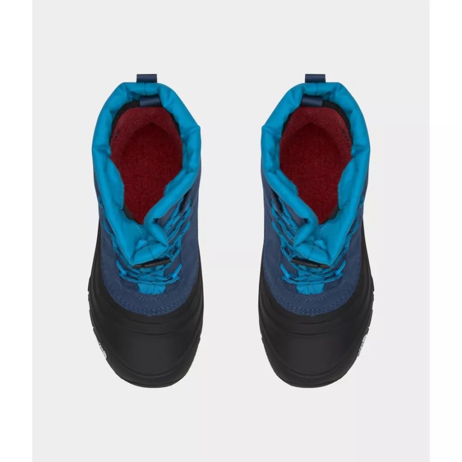 The North Face Youth Alpenglow V מגפיים עמיד למים כחול מוצל