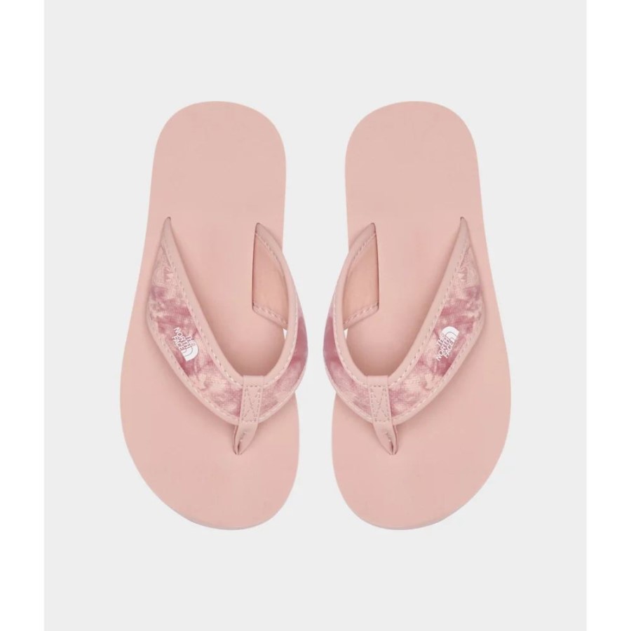 כפכפי מחנה הבסיס לנוער ב-North Face חול ורוד