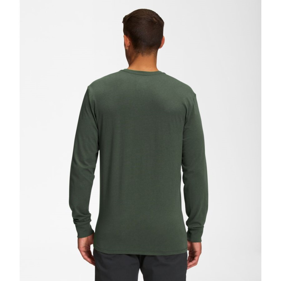 Thyme The North Face גברים שטח טי כיס עם שרוולים ארוכים