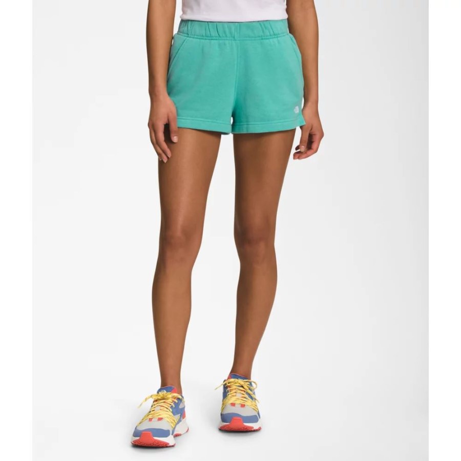 Wasabi The North Face נשים חצי כיפה לוגו 3 מכנסיים קצרים