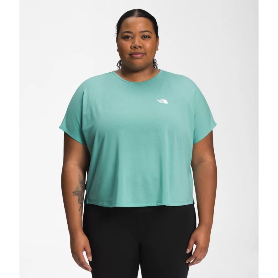 Wasabi The North Face נשים בתוספת לשוטט עם שרוולים קצרים