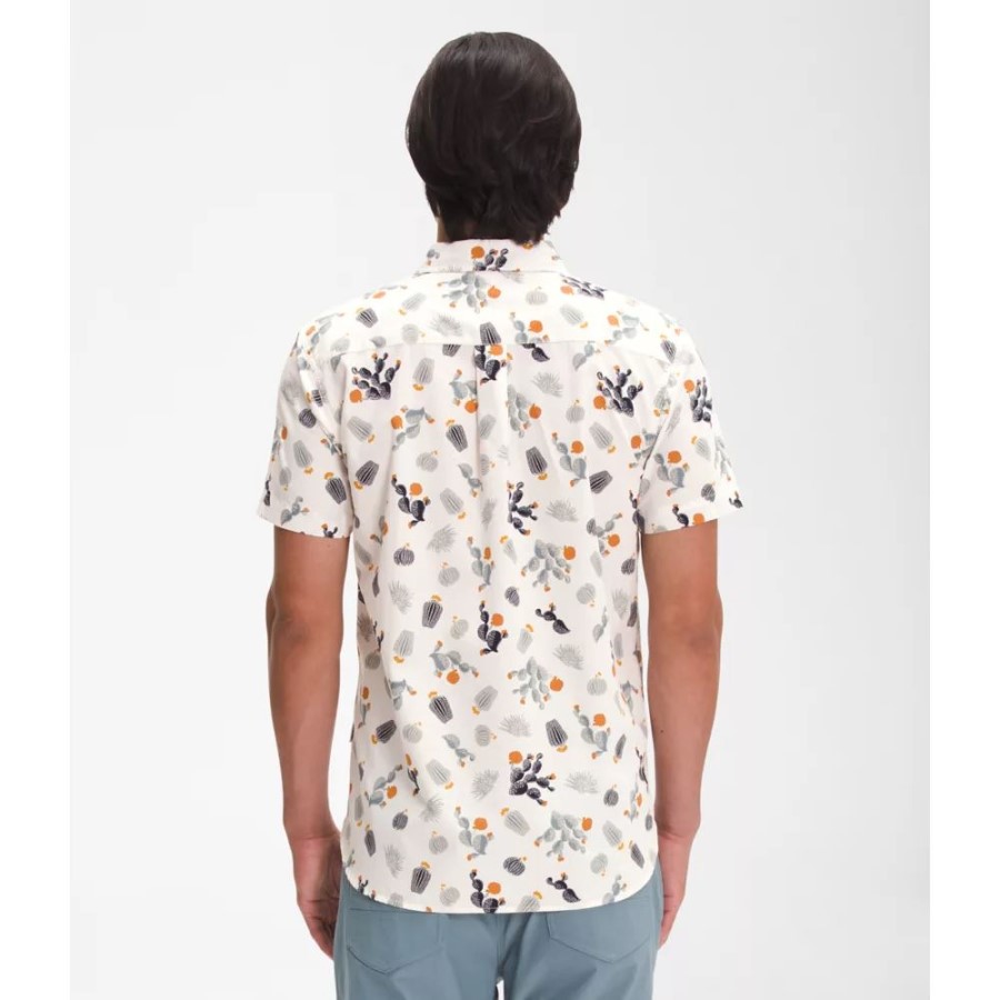 קקטוסים לבנים גברים שרוולים קצרים חולצה דפוס Baytrail The North Face