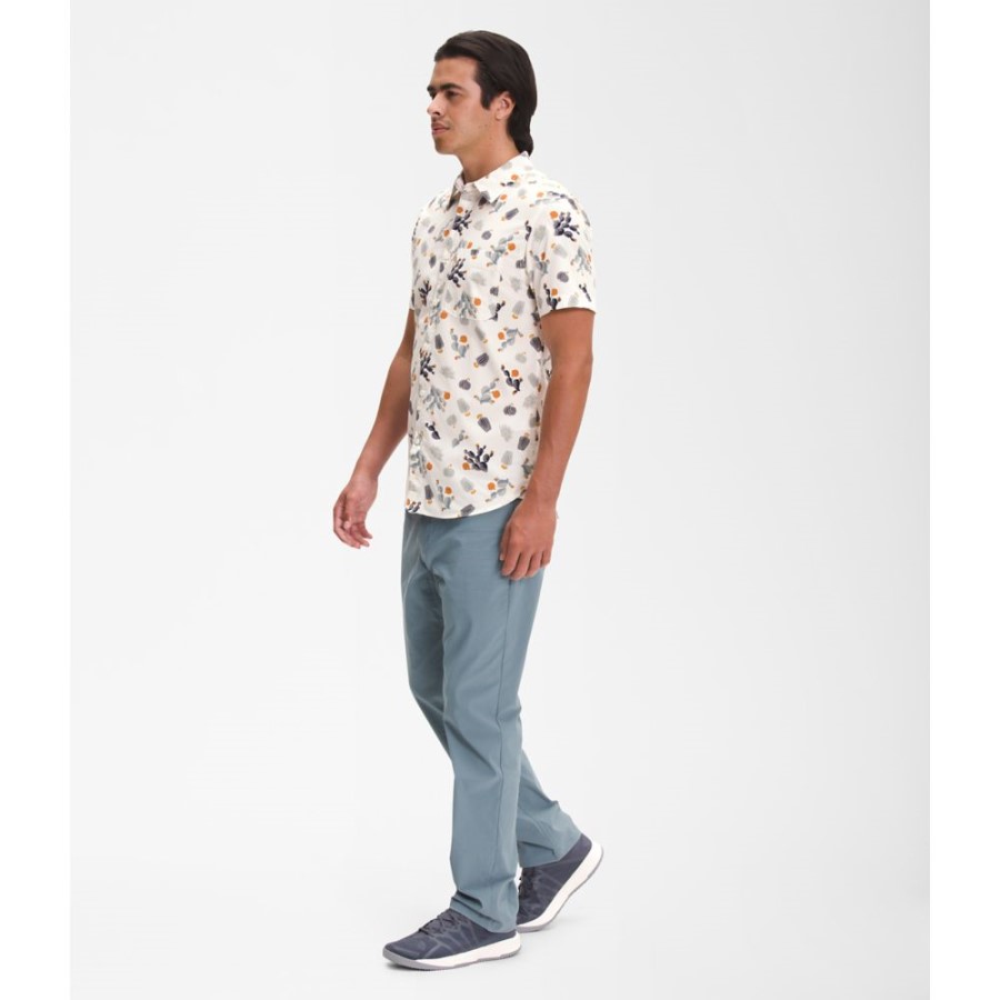 קקטוסים לבנים גברים שרוולים קצרים חולצה דפוס Baytrail The North Face