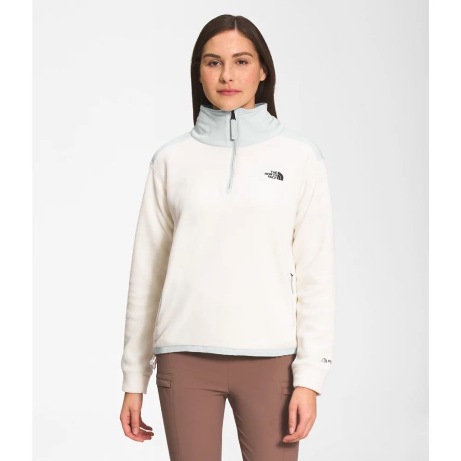 נשים Alpine Polartec 200 Zip White The North Face