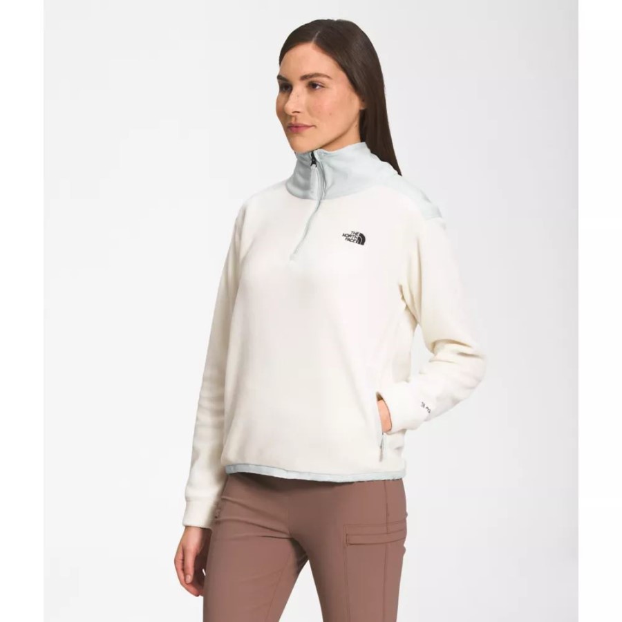 נשים Alpine Polartec 200 Zip White The North Face