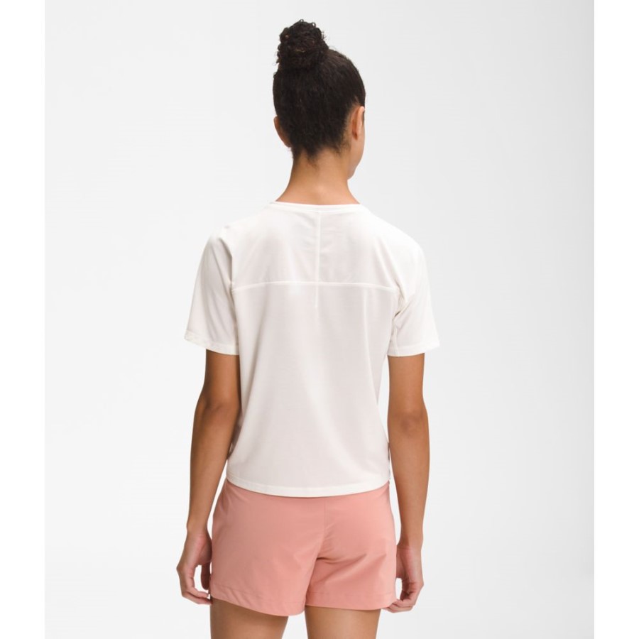 נשים Ea Dawndream רגוע שרוול קצר לבן החזית הצפונית