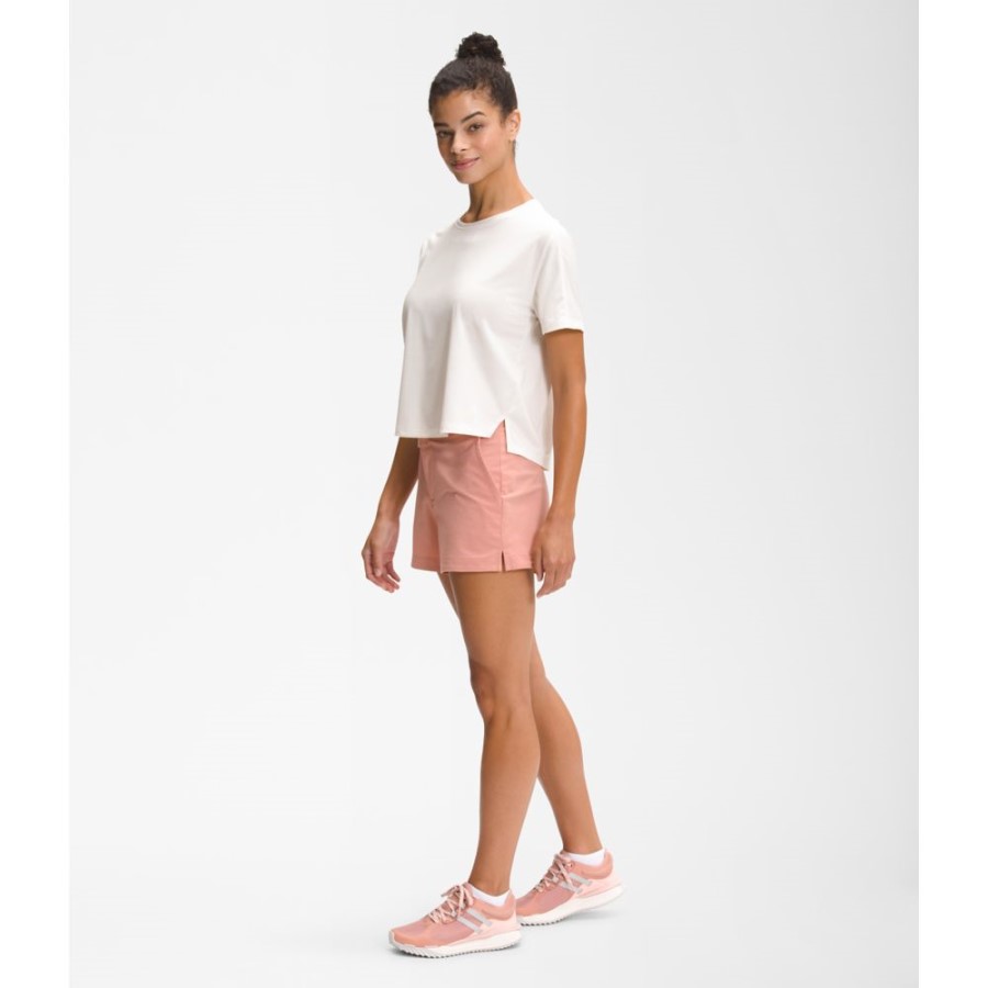 נשים Ea Dawndream רגוע שרוול קצר לבן החזית הצפונית