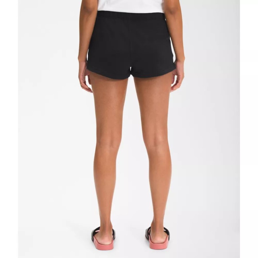 נשים חצי כיפה לוגו 3 מכנסיים קצרים שחורים את החזית הצפונית