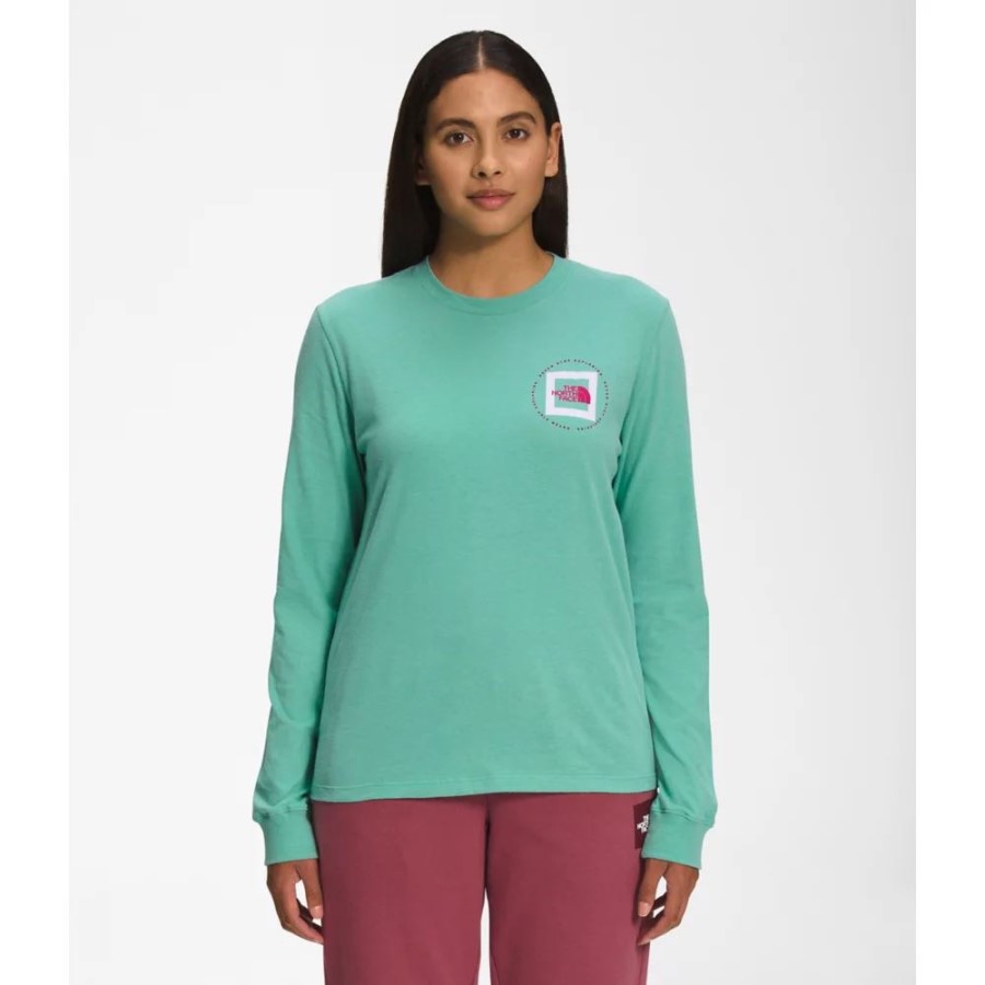 נשים שרוולים ארוכים Geo Nse טי The North Face Wasabi